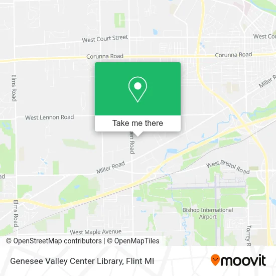 Genesee Valley Center Library map