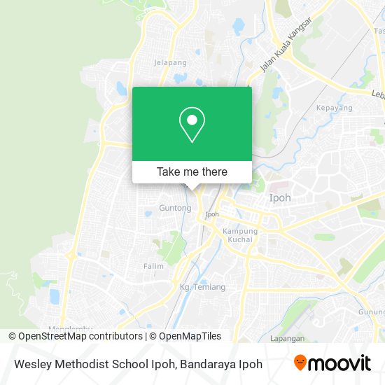 Wesley Methodist School Ipoh map