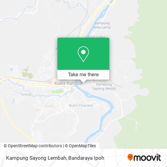 Kampung Sayong Lembah map