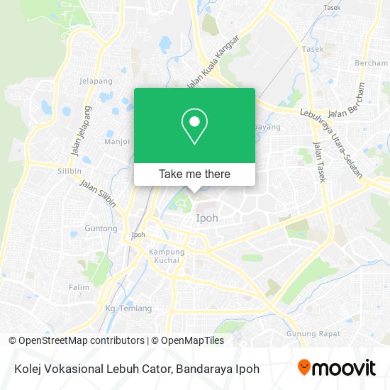 Kolej Vokasional Lebuh Cator map