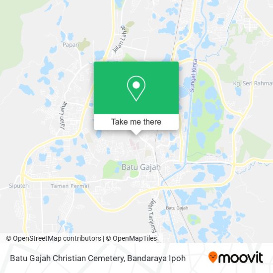 Batu Gajah Christian Cemetery map