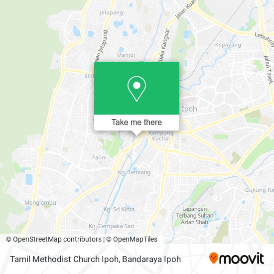 Tamil Methodist Church Ipoh map
