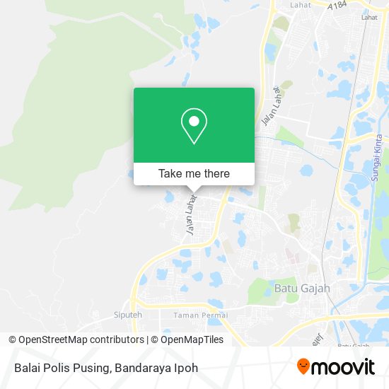 Balai Polis Pusing map