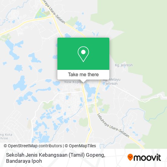 Peta Sekolah Jenis Kebangsaan (Tamil) Gopeng