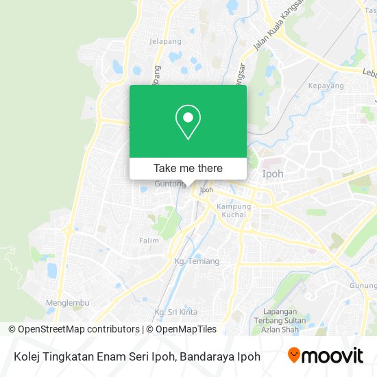 Kolej Tingkatan Enam Seri Ipoh map