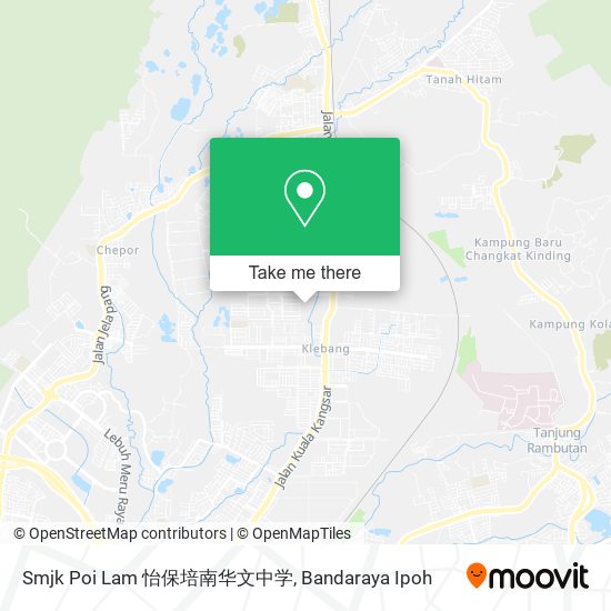 Smjk Poi Lam 怡保培南华文中学 map