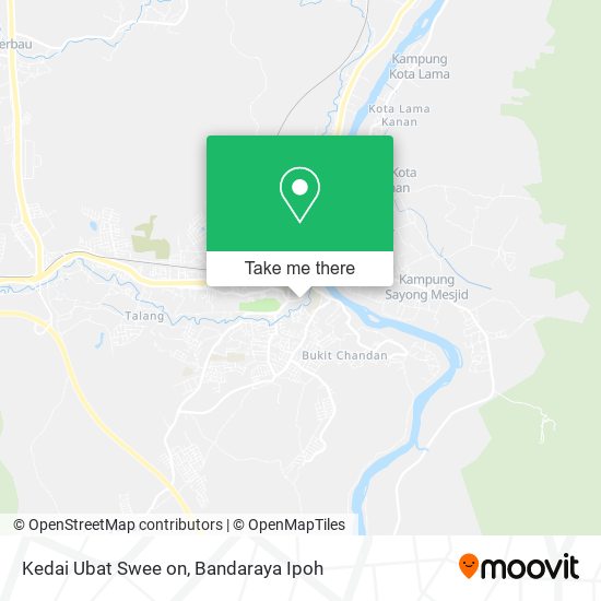 Peta Kedai Ubat Swee on