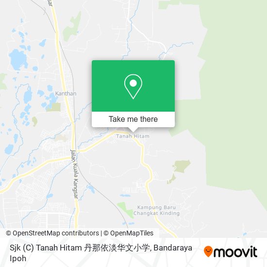 Sjk (C) Tanah Hitam 丹那依淡华文小学 map