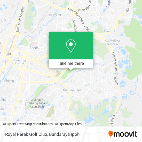 Royal Perak Golf Club map