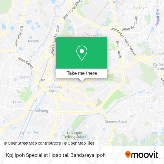 Kpj Ipoh Specialist Hospital map