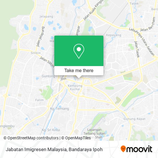 Jabatan Imigresen Malaysia map