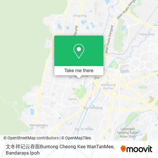 文冬祥记云吞面Buntong Cheong Kee WanTanMee map