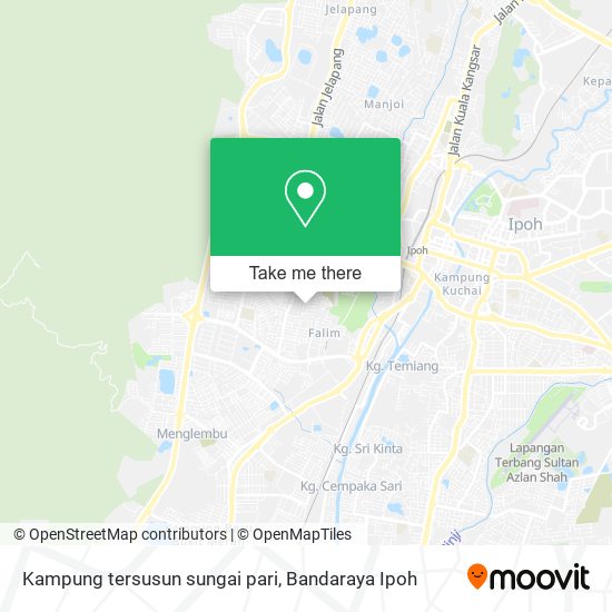 Kampung tersusun sungai pari map