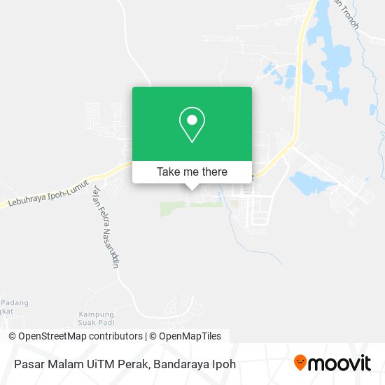 Peta Pasar Malam UiTM Perak