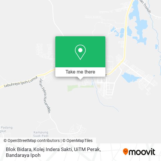 Peta Blok Bidara, Kolej Indera Sakti, UiTM Perak