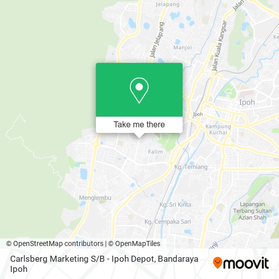 Peta Carlsberg Marketing S / B - Ipoh Depot