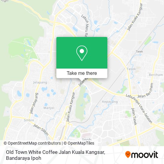 Old Town White Coffee Jalan Kuala Kangsar map