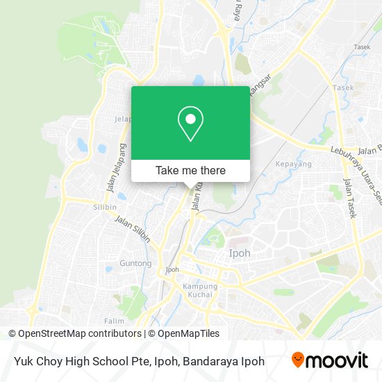 Yuk Choy High School Pte, Ipoh map