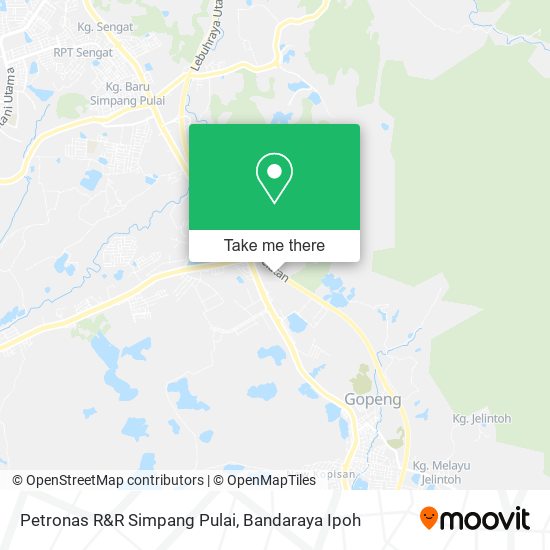 Petronas R&R Simpang Pulai map