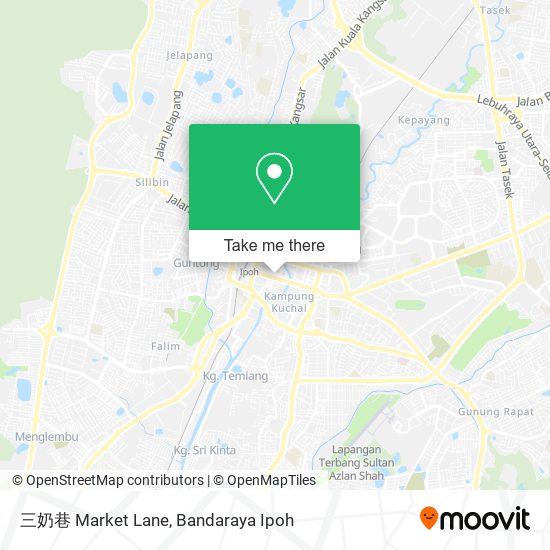 三奶巷 Market Lane map