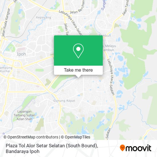 Peta Plaza Tol Alor Setar Selatan (South Bound)