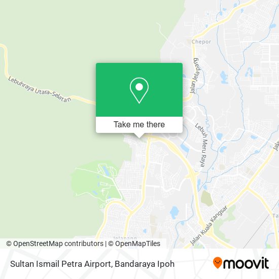 Peta Sultan Ismail Petra Airport