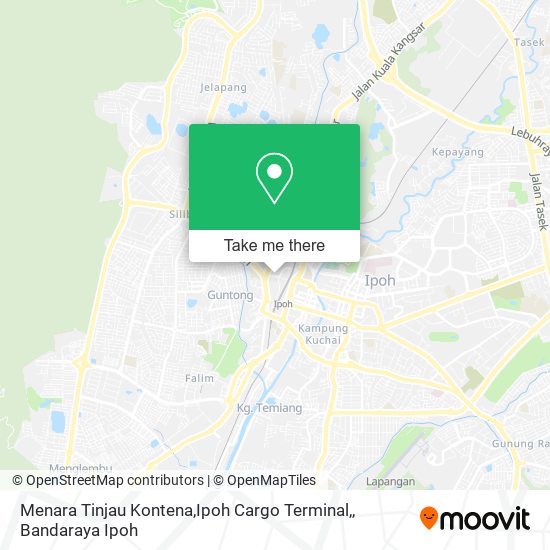 Menara Tinjau Kontena,Ipoh Cargo Terminal, map