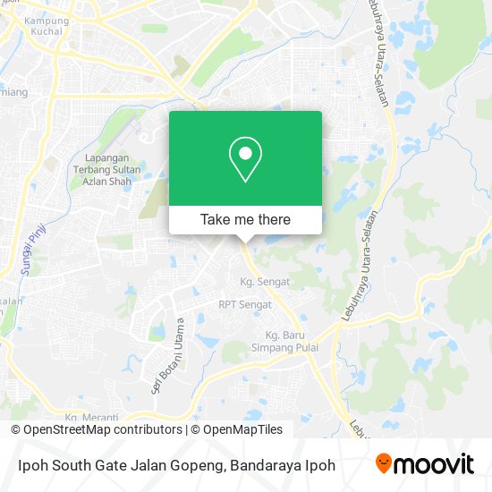 Peta Ipoh South Gate Jalan Gopeng