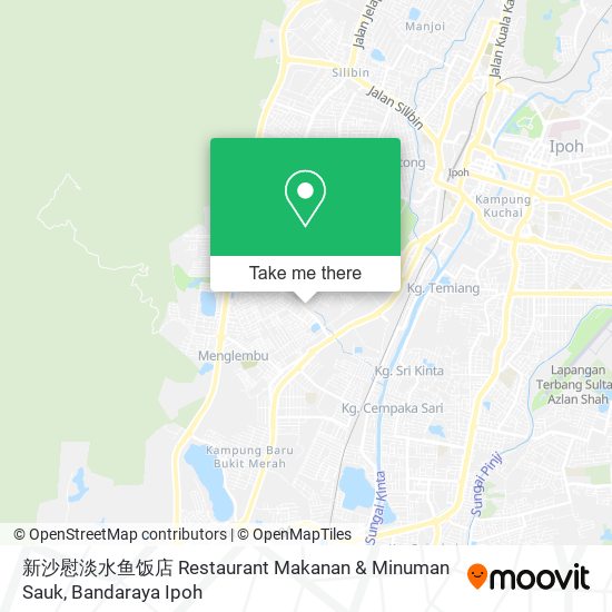 Peta 新沙慰淡水鱼饭店 Restaurant Makanan & Minuman Sauk