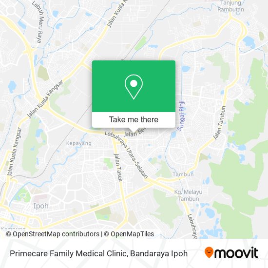 Peta Primecare Family Medical Clinic