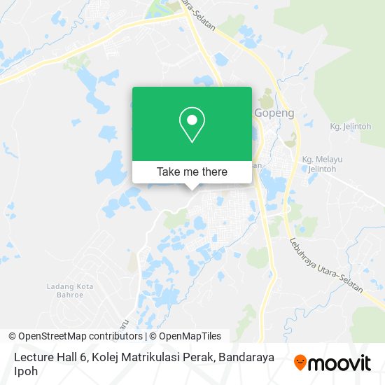 Lecture Hall 6, Kolej Matrikulasi Perak map