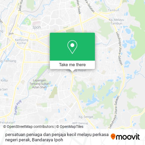 Peta persatuan peniaga dan penjaja kecil melayu perkasa negeri perak