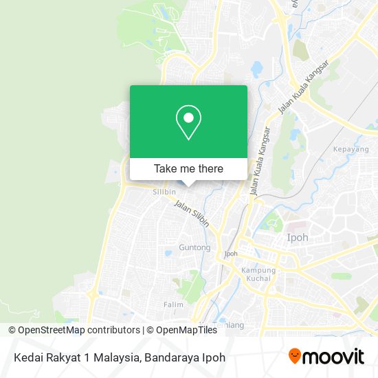 Peta Kedai Rakyat 1 Malaysia
