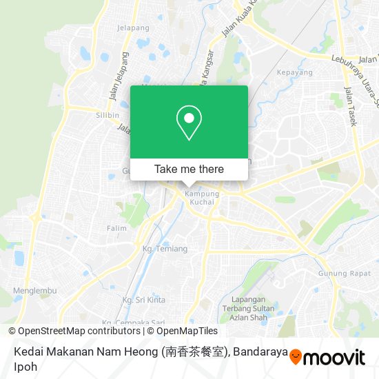 Peta Kedai Makanan Nam Heong (南香茶餐室)