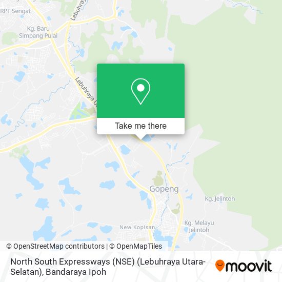 North South Expressways (NSE) (Lebuhraya Utara-Selatan) map