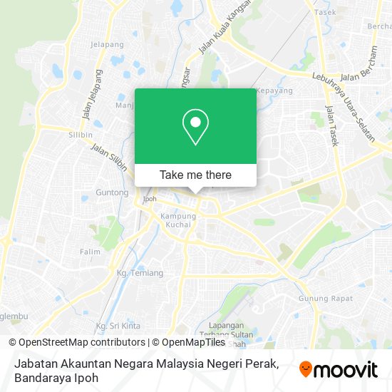 Jabatan Akauntan Negara Malaysia Negeri Perak map