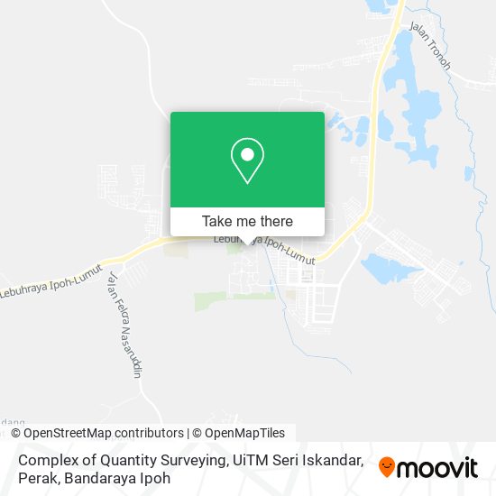 Complex of Quantity Surveying, UiTM Seri Iskandar, Perak map