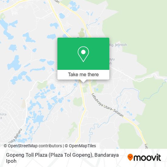 Peta Gopeng Toll Plaza (Plaza Tol Gopeng)