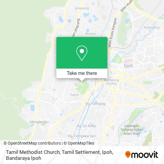Tamil Methodist Church, Tamil Settlement, Ipoh map