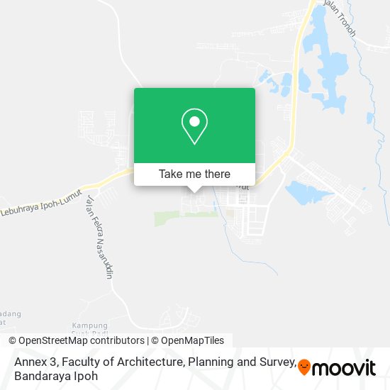 Annex 3, Faculty of Architecture, Planning and Survey map