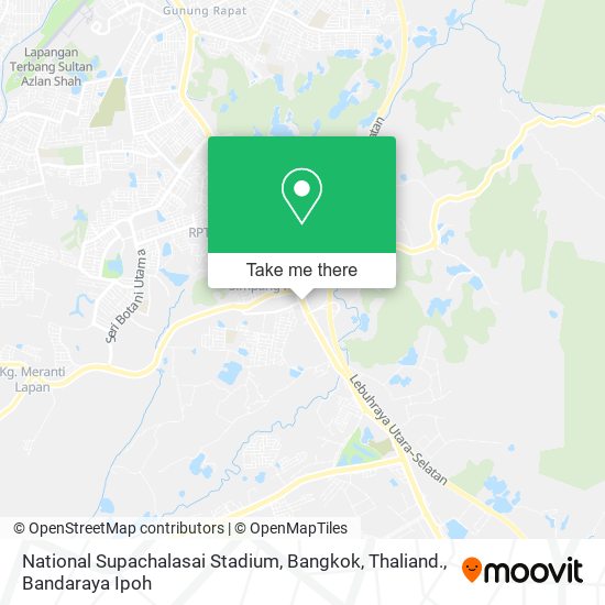 National Supachalasai Stadium, Bangkok, Thaliand. map