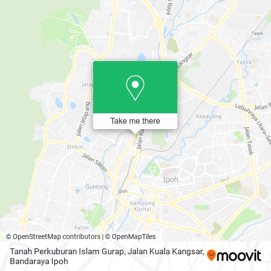 Peta Tanah Perkuburan Islam Gurap, Jalan Kuala Kangsar