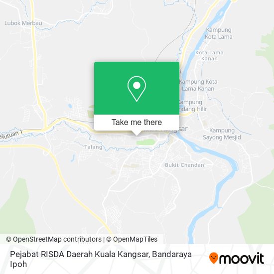 Pejabat RISDA Daerah Kuala Kangsar map