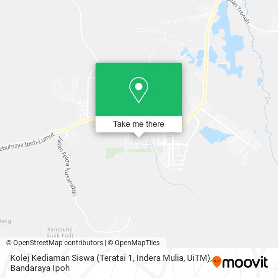 Peta Kolej Kediaman Siswa (Teratai 1, Indera Mulia, UiTM)