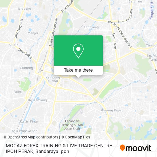 Peta MOCAZ FOREX TRAINING & LIVE TRADE CENTRE  IPOH PERAK