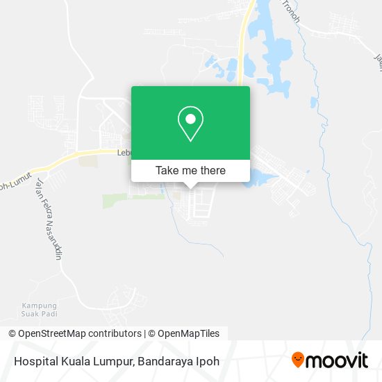 Hospital Kuala Lumpur map