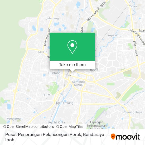 Pusat Penerangan Pelancongan Perak map