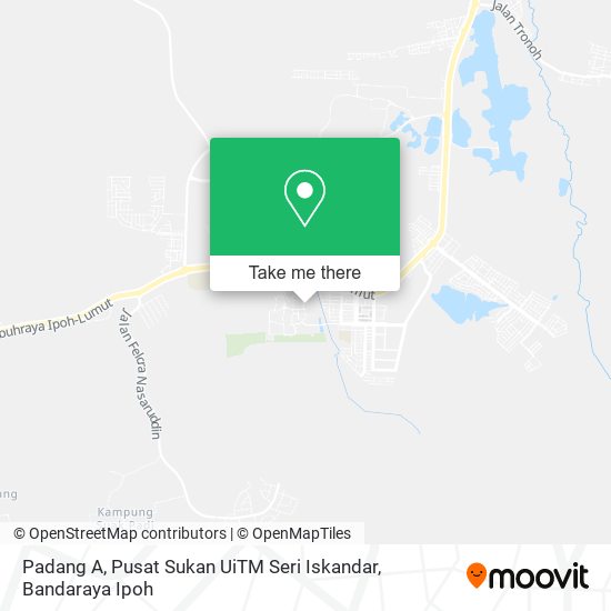 Padang A, Pusat Sukan UiTM Seri Iskandar map