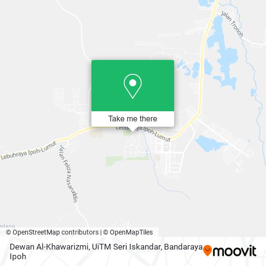 Dewan Al-Khawarizmi, UiTM Seri Iskandar map
