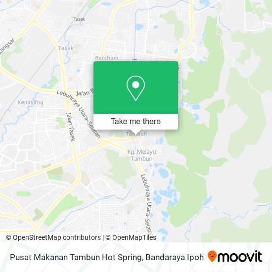 Peta Pusat Makanan Tambun Hot Spring